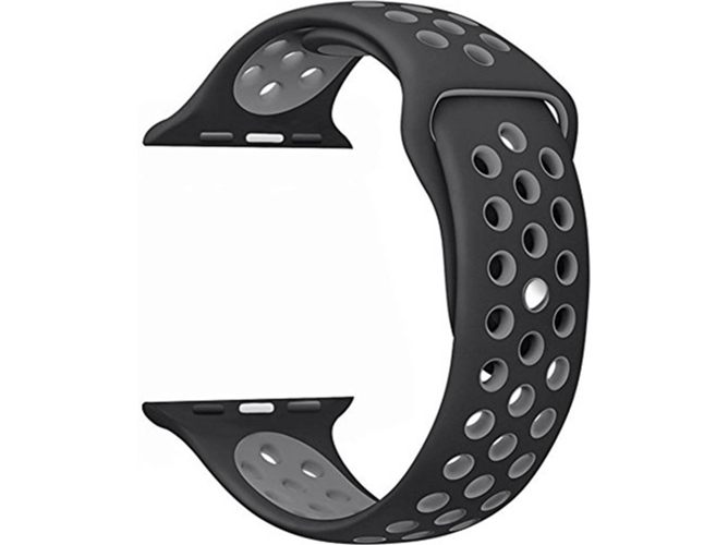 Correa Apple Watch 42, 44 mm WJS Silicona Negro