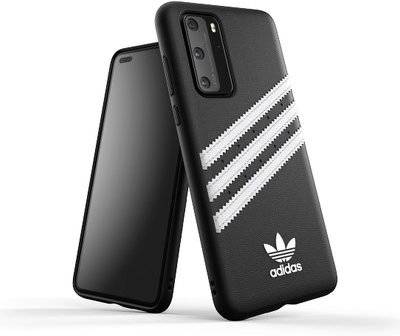 Adidas Originals Diseñado para huawei p40 funda carcasa de tres rayas negro y blanco traseira silicone preto