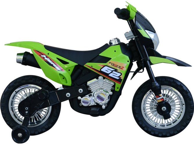 Homcom Moto Correpasillos 6v verde force z