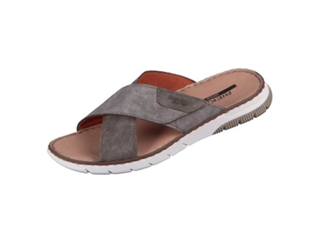 Chanclas RIEKER Morelia Piel Marrón (42)