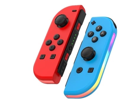 Kit Joycon Com Led Rgb Para Nintendo Switch Rojo/Azul VENISYMLIS