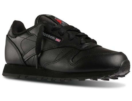 Zapatillas REEBOK Classic Leather Niños (30 - Negro)