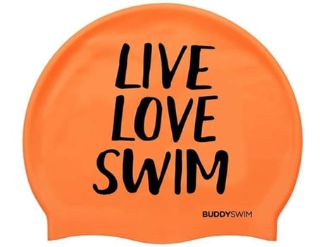 Gorra de Natación Unisexo BUDDYSWIM Live Love Swim (Tamaño Unico)