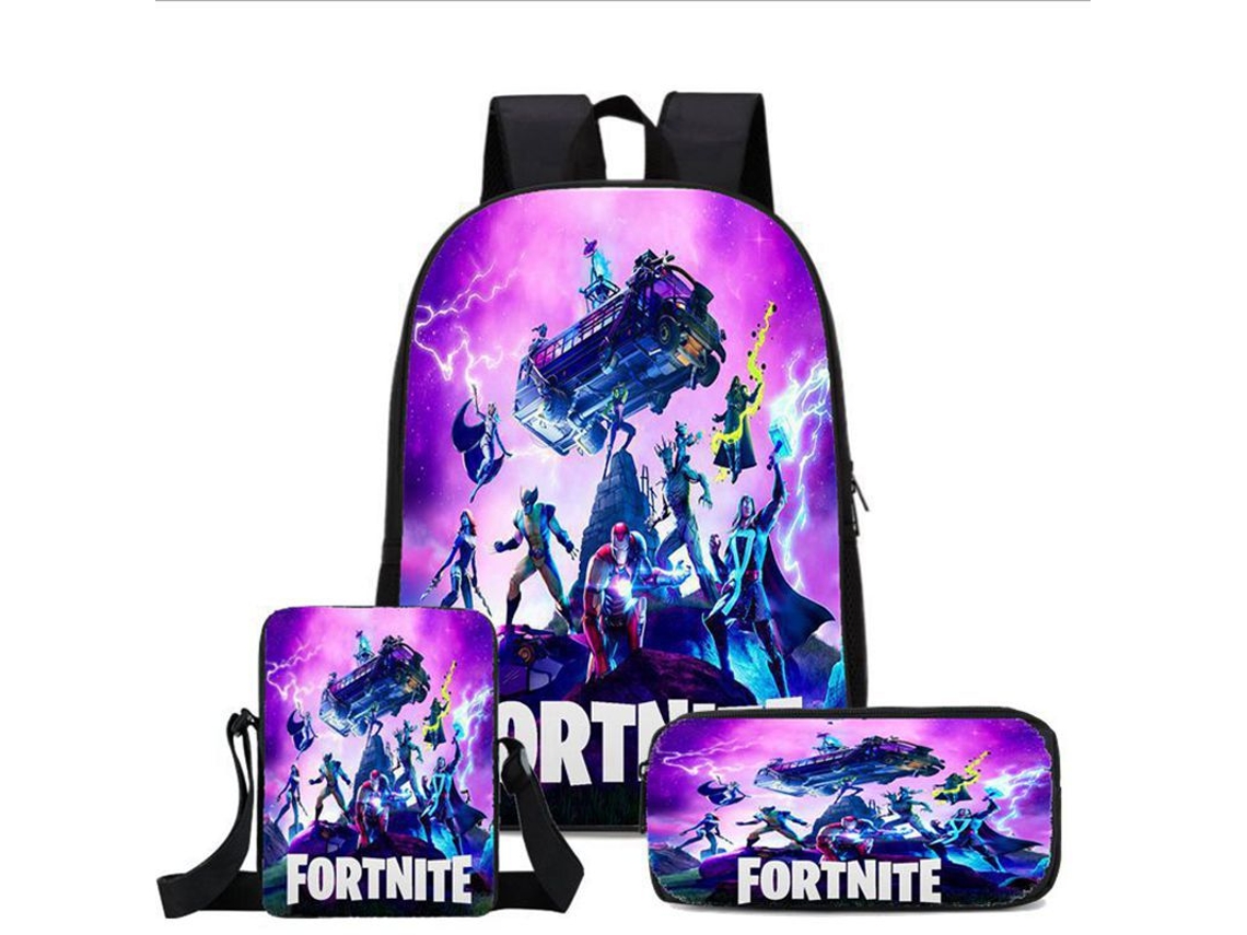 Fortnite 3pcs Set Mochila escolar para ninos Mochila para jovenes Worten.es