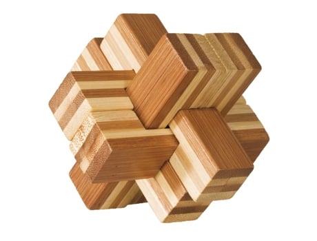 Puzzle FRIDOLIN (Madera - Marrón - 9 x 9 x 9 cm)