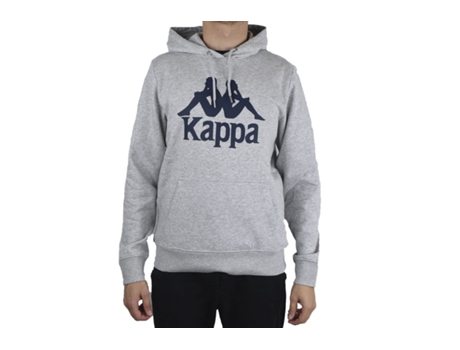 Sudadera KAPPA Hombre (Algodón - Gris - XXL)