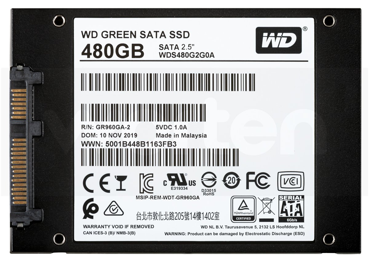 Disco SSD Interno WESTERN DIGITAL 2.5 7mm SATA Gen 3 (480 GB - SATA - 545 MB/s)