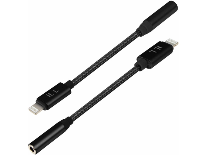 Adaptador AVIZAR HL-102 (Lightning - 13 cm - Negro)