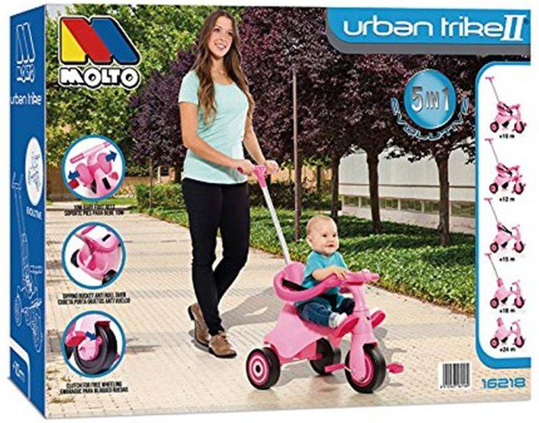 Andador MOLTO Urban Trike Pink (12 Meses - 43 x 28 x 57 cm)