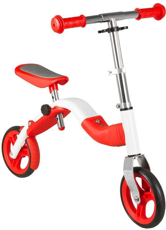 Bicicleta Infantiles ANLEN 2 In 1 (Talla: Única - Rojo y Blanco)