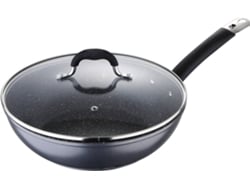 Wok MASTERPRO BGMP-3289-BK (28x8cm - Con Tapa - Aluminio Forjado)