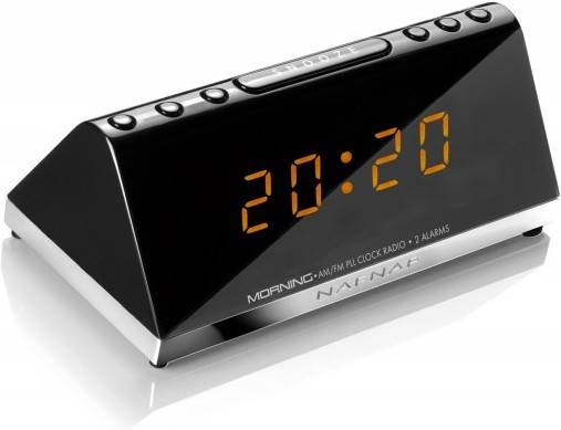 Radio Despertador SUNSTECH NAF NAF MorningV2 (Negro - Digital - AM/FM - Corriente - Función Snooze)