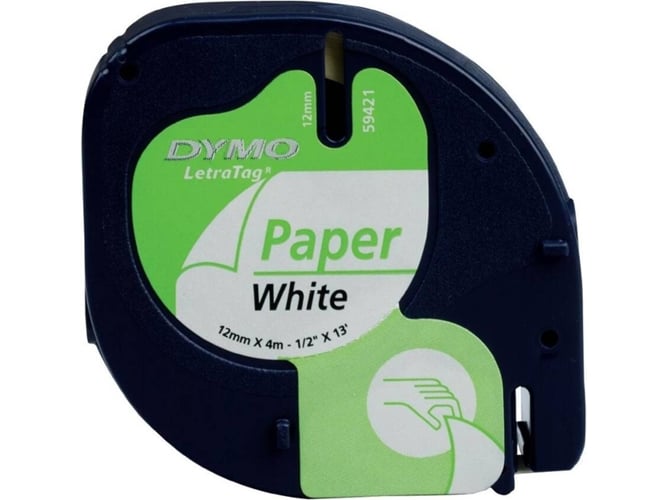 Cinta Laminada DYMO 12mm LetraTAG Paper tape