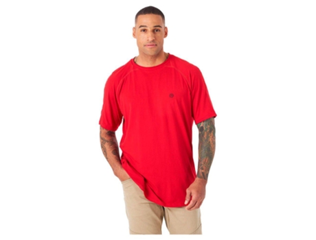 Camiseta de Hombre WRANGLER Performance Montaña Rojo (S)