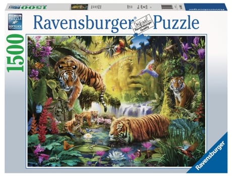 Puzzle RAVENSBURGER Tranquil Tigers rompecabezas 1500 pieza(s) Animales