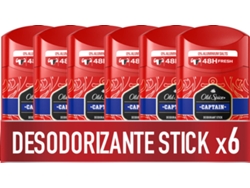 Desodorante Stick OLD SPICE Captain (6 x 50 ml)