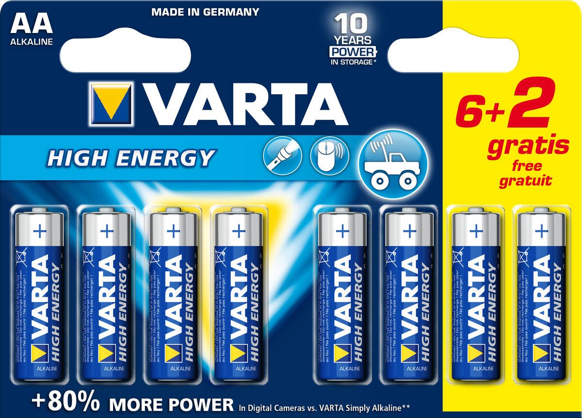 Pilas VARTA High Energy AA