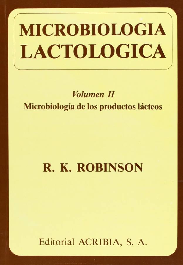 Libro Microbiología Volumen ii. de los productos k. robinson español