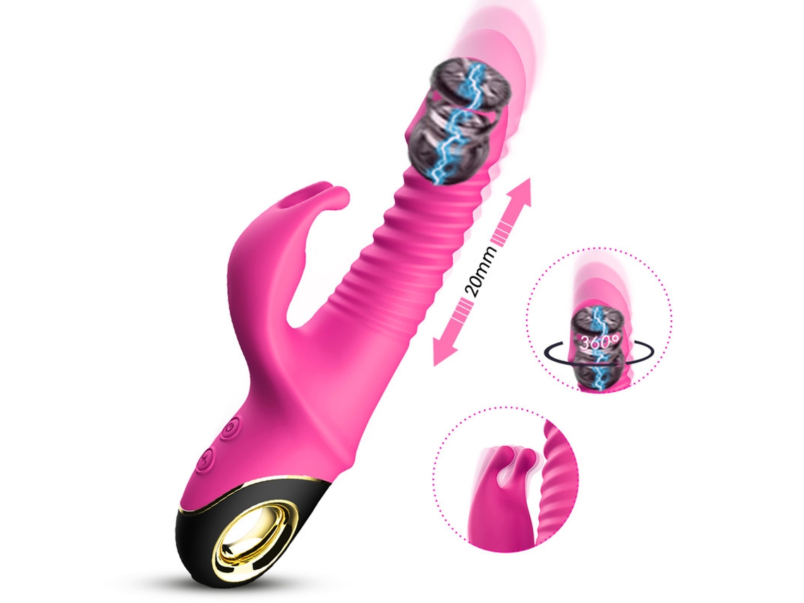 Vibrador de conejo, rotación telescópica automática de 360 °, juguete sexual  masturbador para mujeres (rojo) ENZONS | Worten.es