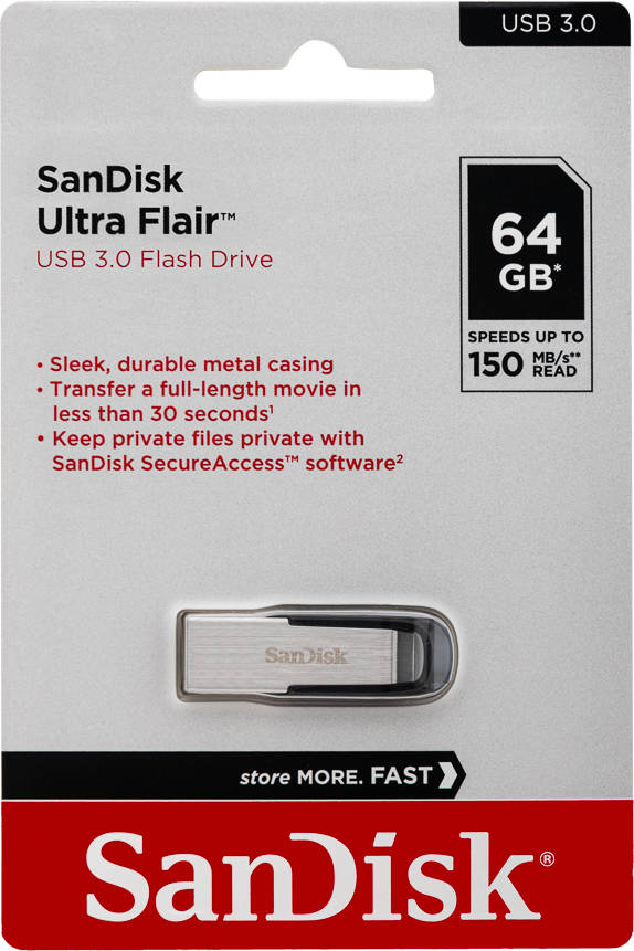 Pendrive SANDISK Ultra Flair 64 GB 3.0