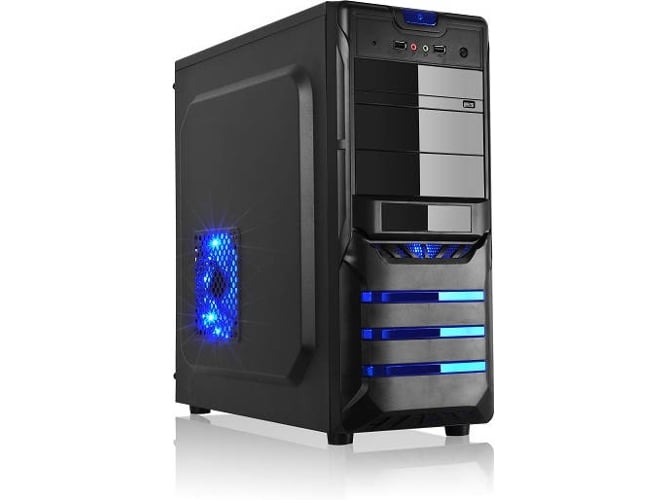 Llink Torre Gaming leonis caja atx usb 3.0 500w negro carcasa de ordenado fuente alimentación