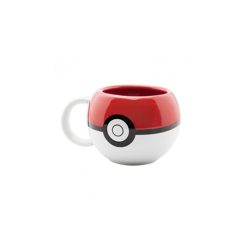 Taza 3D POKÉMON Pokeball Rojo 400 ml