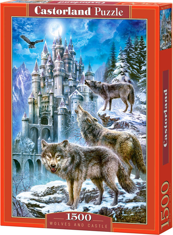 Castorland Wolves And castle 1500 pcs puzzle rompecabezas fauna niños y adultos lobo 9 años