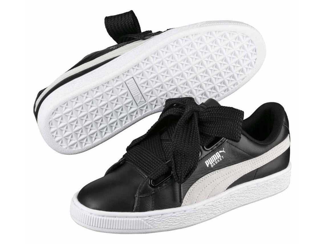 Zapatillas PUMA Basket Heart Safari DE Mujer 36 Negro Worten.es