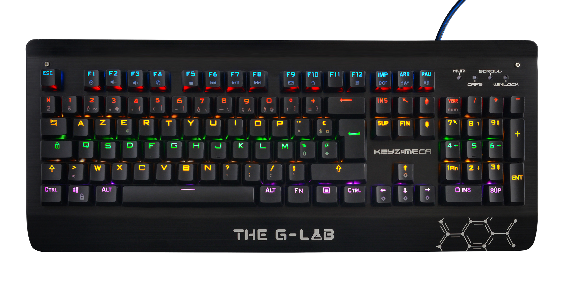 Teclado Gaming THE G-LAB Meca (Mecánico - Idioma Español - Iluminado)