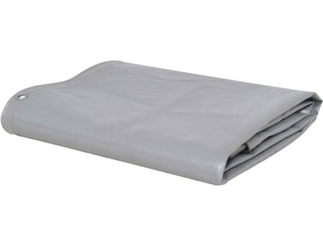 Lona VIDAXL Gris (650 G/m² - 2 x 3 m)