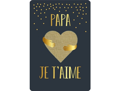 Tarjeta doble KIUB Des Plumes Et Des Fleurs Papa