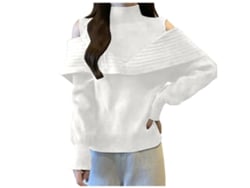 Camiseta de Mujer GC-AOKEAO knit Blanco (Talla Única)