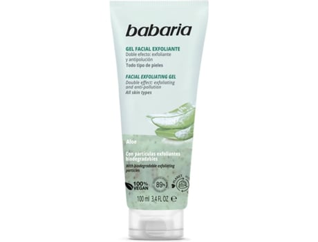 Gel Facial Exfoliante BABARIA Aloe (100 ml)