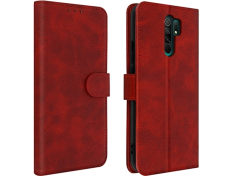 Funda Xiaomi Redmi 9 AVIZAR FOLIO-BOOK-RD-RED9 Rojo