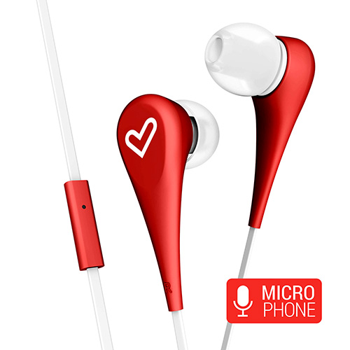 Auriculares ENERGY SISTEM Style 1+ (In Ear - Micrófono - Rojo)