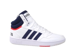 Zapatillas Deportivas Hoops 30 Mid ADIDAS Hombre (Blanco - Material Sintético -44)