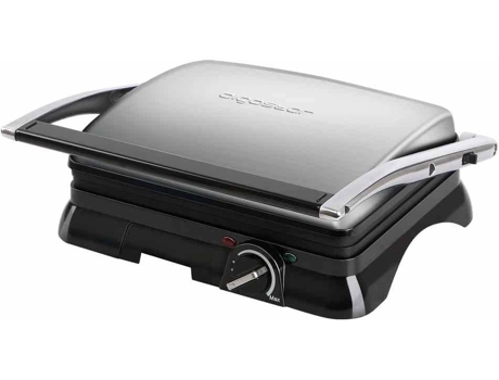 Aigostar Samson – parrilla grill panini sandwichera 2000w. regulador de temperatura apertura 180º antiadherente placa superior flotante bandeja recoge aceite. libre bpa contacto 30klu 2000w 180