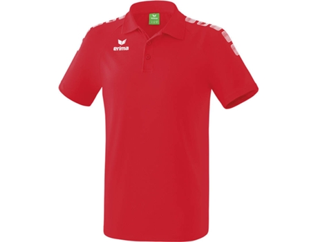 Polo para Niño ERIMA Essential Rojo, Blanco para Multideportes (14 años)