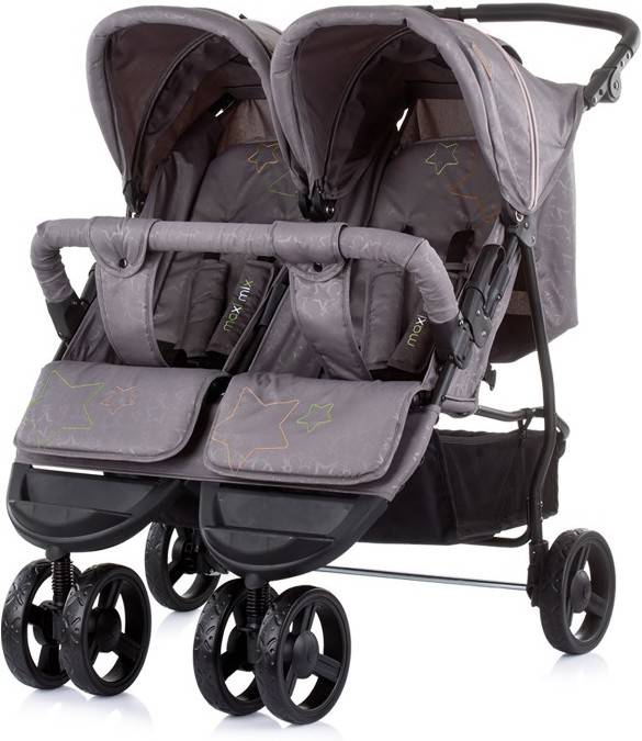 Carrito de Gemelos CHIPOLINO Maxi Mix Gris (0+ meses)