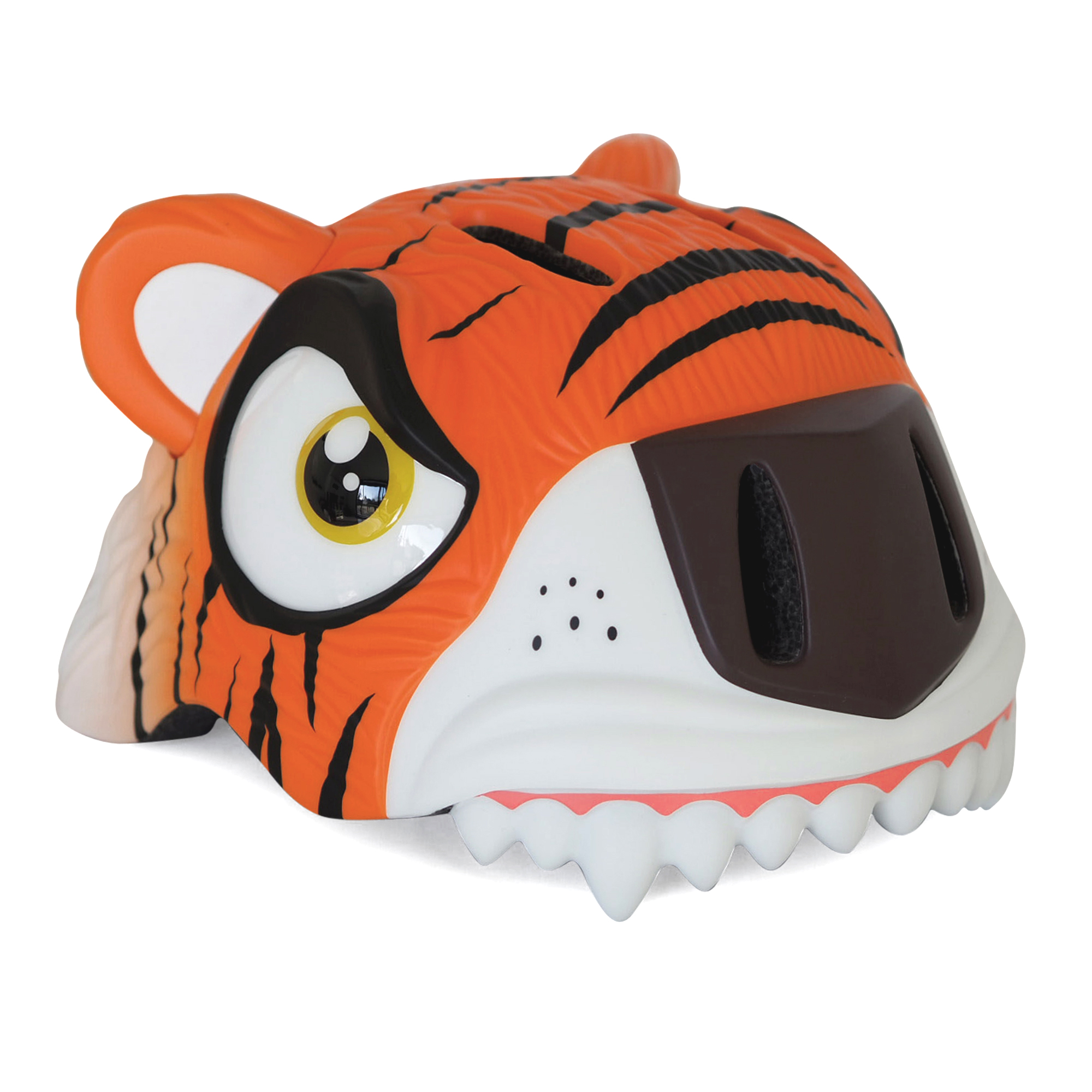 Casco de Bicicleta para Niños CRAZY SAFETY Tigre Naranja Certificado EN1078