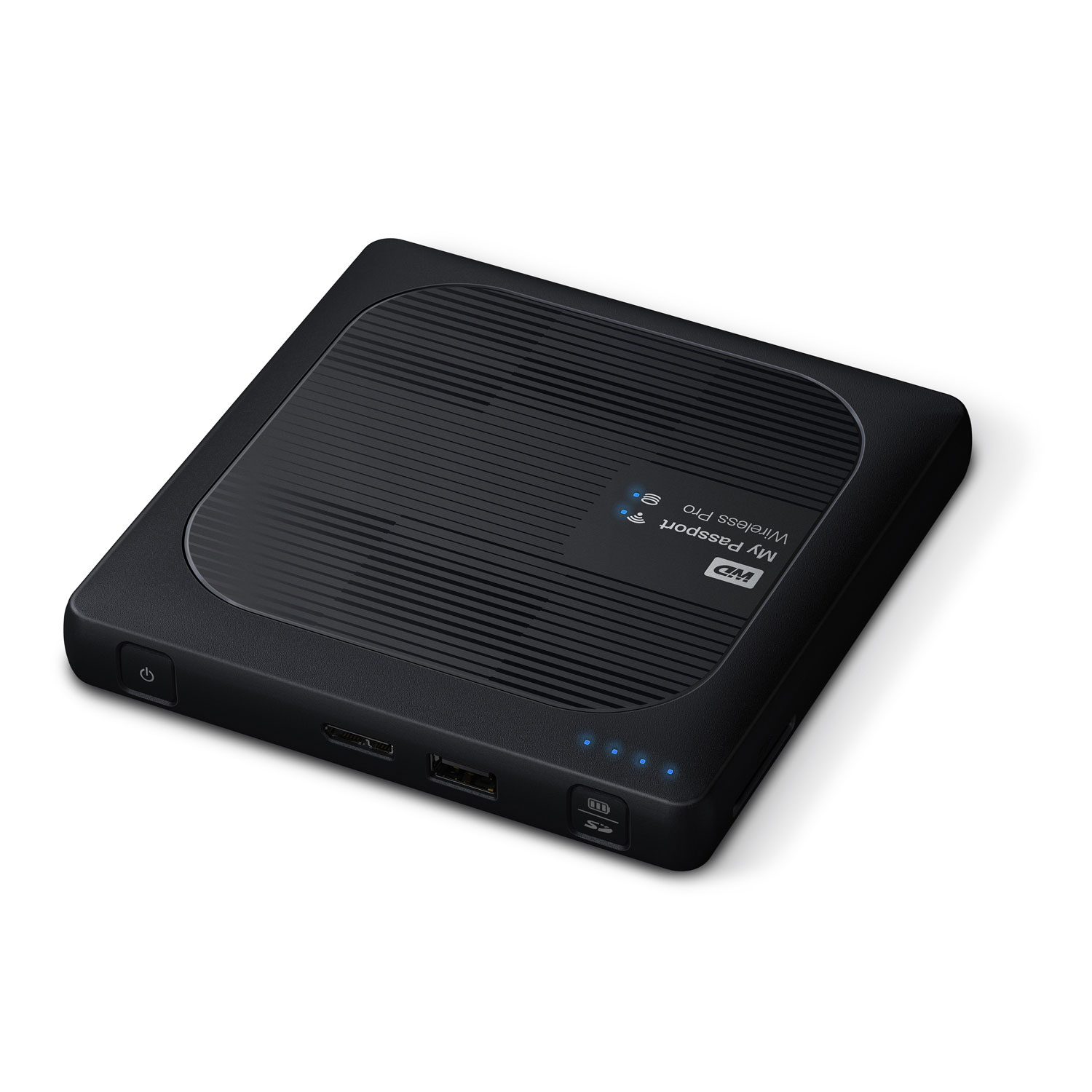 Disco HDD Externo WESTERN DIGITAL My Passport Wireless Pro (Negro - 2 TB - USB 3.0)