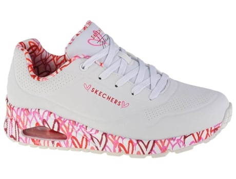 Zapatos SKECHERS Mujer (Cuero Sintético - Blanco - 35,5)