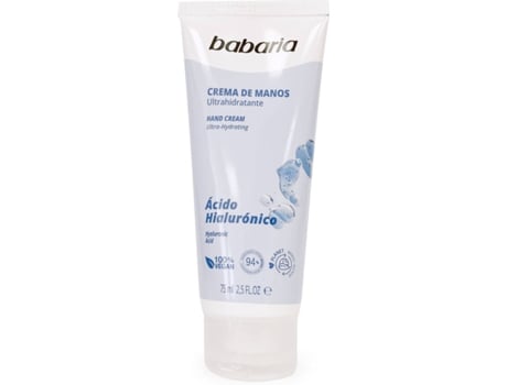 Crema de Manos BABARIA Ácido Hialurónico (75 ml)