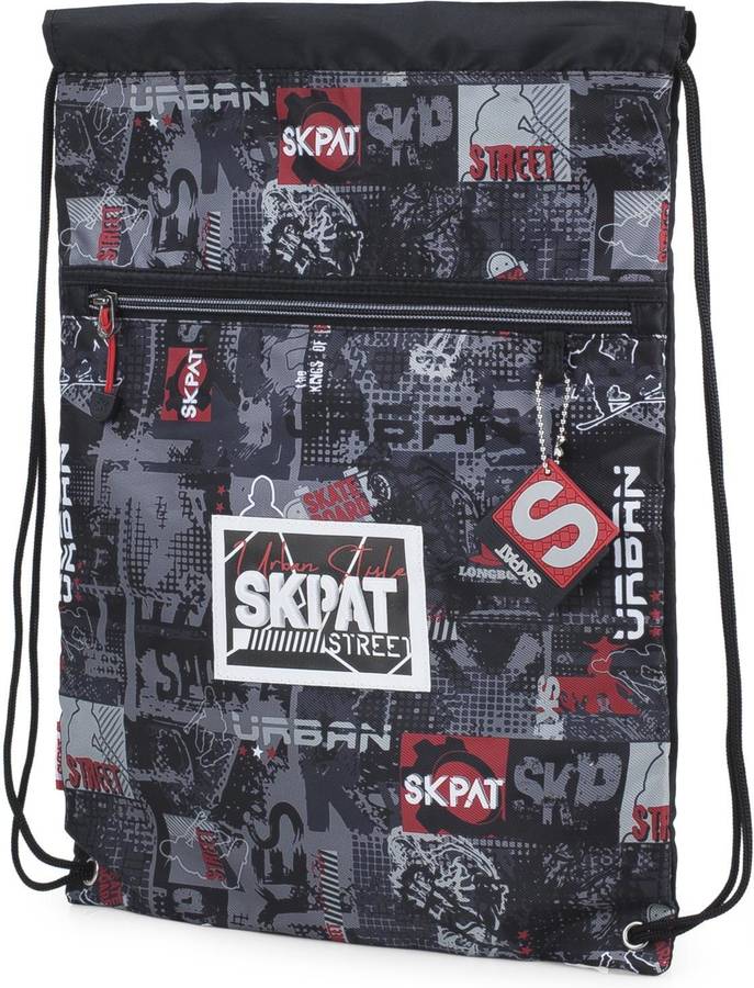 Saco Deporte Skpat urban style negra mochila con asas casual juvenil multifuncional ligera y resistente uso diario instituto universidad viajes 131641