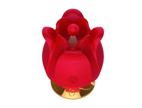 Vibrador de masaje de succión de rosa multifrecuencia para mujer (rojo) VEANXIN