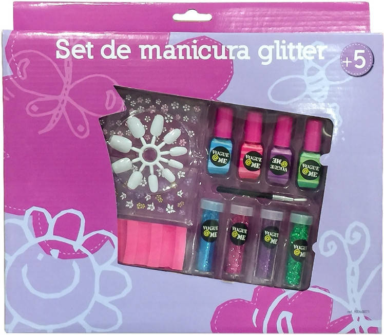 Manicura CENTROXOGO Vogue Me - Salón de manicura Glitter (Edad Mínima: 5)