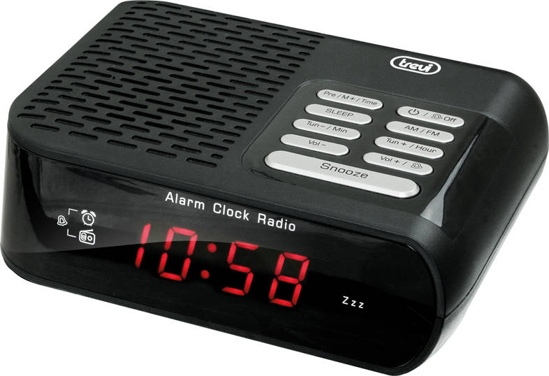 Radio Despertador TREVI RC 827 D Alarm Clock (Negro)