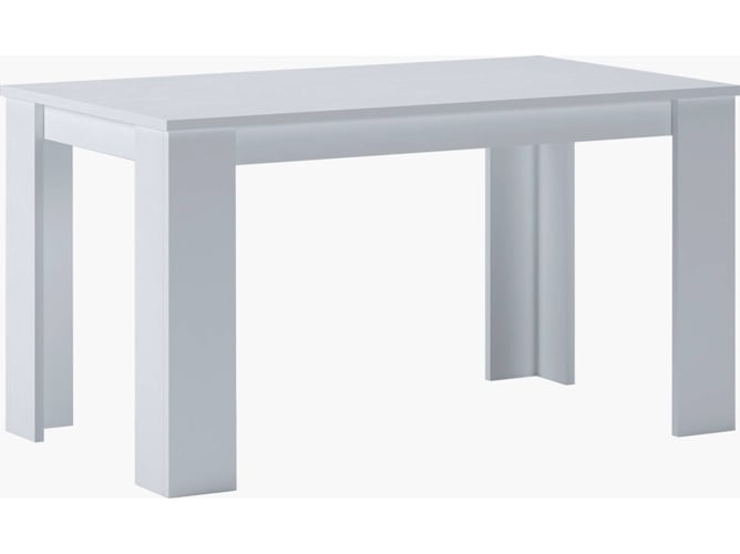 Mesa De Comedor skraut home fija140blanca melamina 80x138x75 cm 140 color mate 80 anchox138 largo 75 altura 138