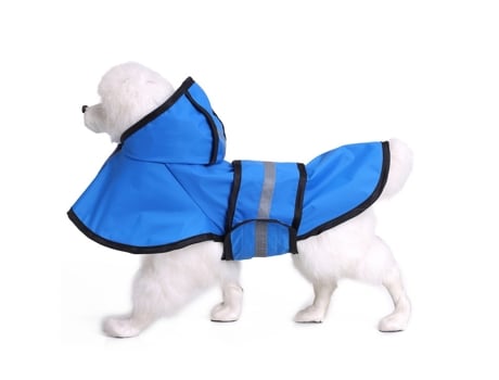 Uero Ajustable Reflectante Para Mascotas Impermeable Para Perros Con Capucha Poncho Impermeable Para Perros Y Cachorros Pequeños A Grandes ELKUAIE eu