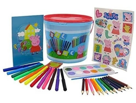 Juego Criativo Cyp set de dibujo peppa pig edad minima 3 años y pgs46pg cubo actividades 46 gs46pg